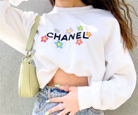 chanel sweatshirt embroidered|chanel sweatshirts for women.